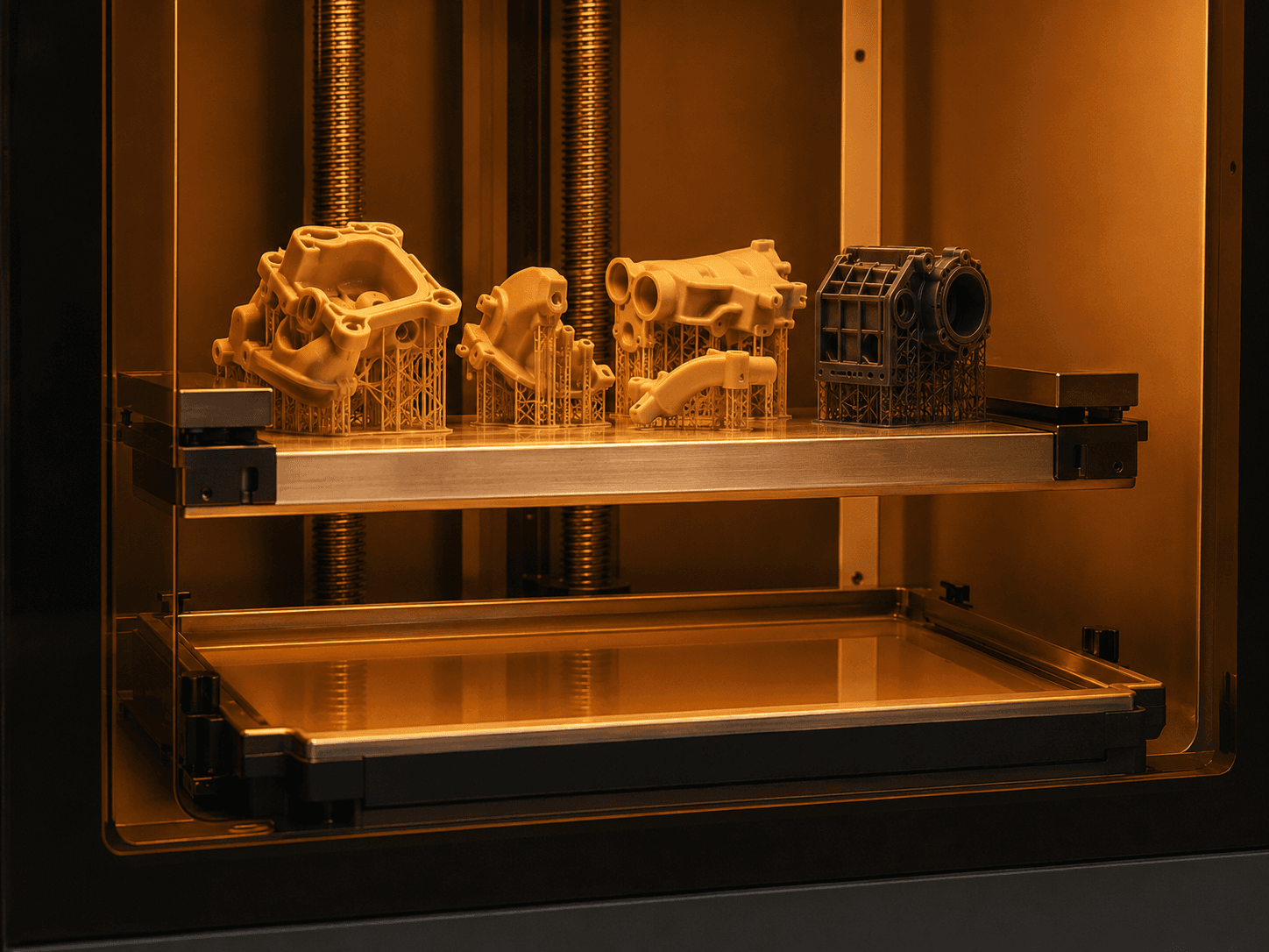 Precision components inside the printer